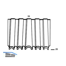ALSAFIX Wellenn�gel Type WN35 25 mm verzinkt Wellenst�rke 3 mm (5000 St�ck)