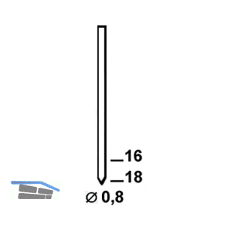 ALSAFIX Stifte BE 18 mm aus Stahldraht stanox (14000 St)