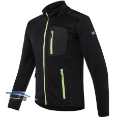 K�BLER Strickjacke Form 1441 schwarz/neongr�n S