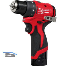 MILWAUKEE Akku-Bohrschrauber M12 BLDDRC-202C 12 Volt / 2,0 Ah (IEC) Li-Ion