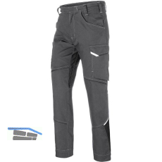 K�BLER Bundhose Iconiq 2340 anthrazit/schwarz 56