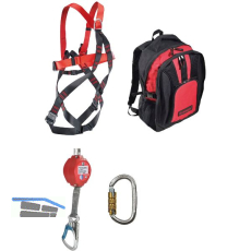 TEUFELBERGER Hubsteiger Set mit Ergo Click im Rucksack Nennlast 130 kg