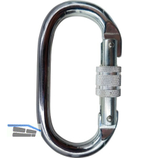 TEUFELBERGER Schraub-Karabiner Stahl Oval SL Silber �ffnungsweite 18 mm