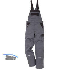 KANSAS Latzhose Icon grau/schwarz 46