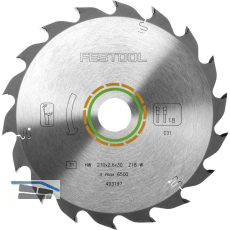 FESTOOL Standard Kreiss�geblatt HW � 210x2,2x30 Z�hne 18 Wechselzahn