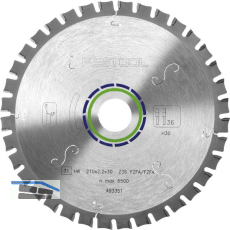 FESTOOL Flachzahn Kreiss�geblatt HW � 210x2,6x30 Z�hne 36 Flachzahn