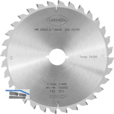 LAMELLO S�geblatt HW � 200 mm Z32 f�r Schnitte in Alurahmen