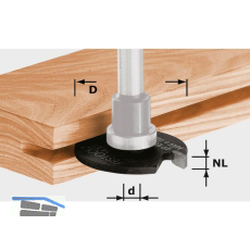 FESTOOL Scheibennutfr�ser HW ohne Fr�sspindel 2 mm