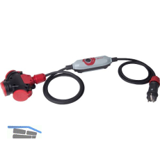 PCE Personenschutzadapter PRCD-S+Stecker u. Kupplung IP 44