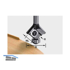 FESTOOL Wendeplatten-Abrundfr�ser HW Radius 1,5 mm