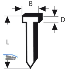 BOSCH N�gel Typ 47 L�nge 16 mm Breite 1,8 mm