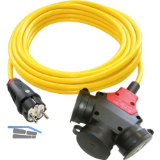 PCE Verl�ngerungskabel 3-fach K35 3G1.5 L�nge 5 m IP44
