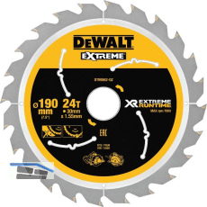 DEWALT Kreiss�geblatt XR Extrem Runtime HM � 190 x 1,38 x 30mm Z�hne 24 (WZ/FZ)