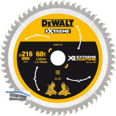 DEWALT Kreiss�geblatt XR Extrem Runtime HM � 216 x 2,16 x 30mm Z�hne 60 (WZ/FZ)