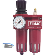 Druckluft Wartungseinheit mit Filter, Regler und �ler Anschlussgewinde 1/4"