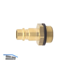Euro Druckluft Stecknippel aus Messing mit Au�engewinde 1/2"