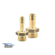 Druckluft Einschraubt�lle Messing mit AG 3/8" f�r 9 mm Schlauch