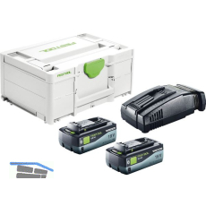 FESTOOL Akku-Starterset SYS 18 Volt / 2x 8,0 Ah SCA 16