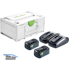 FESTOOL Akku-Starterset SYS 18 Volt / 2x 5,0 Ah TCL 6 DUO