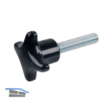 Kreuzgriffschraube DIN6335 Kunststoff Au�en � 32 mm mit Gewindestift M 6 x 15 mm