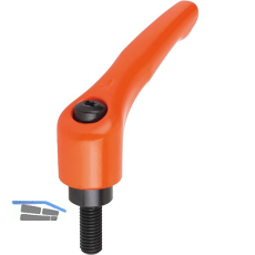 Kipp Klemmhebel mit Gewindestift M 10 x 60 mm