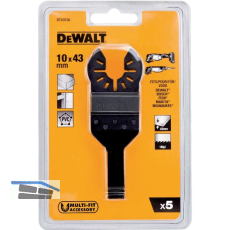 DEWALT Multi Tool S�geblatt Detail DT 20726 Breite 10mm L�nge 43mm (5 St�ck)