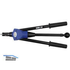GESIPA Blindnietmutter-Handger�t GBM 50 mit Mundst�cke und Gewindedorne