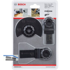 BOSCH Starlock Basis Holz Set 3 teilig
