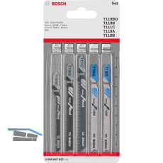 BOSCH Stichs�geblatt-Set Holz Metall Einnockenschaft 5-teilig
