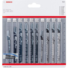 BOSCH Stichs�geblatt-Set Holz - 10-teilig