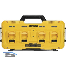 DEWALT Vierfach-Ladeger�t DCB104 f�r 10,8 - 54 Volt Li-Ion XR Schiebe-Akkus