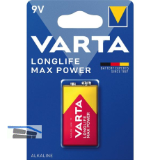VARTA Batterie Longlife Max Power 9 Volt 1 St�ck