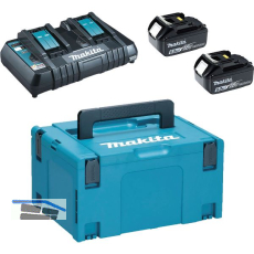 MAKITA Akku-Powerkit 18 Volt / 2 St�ck 6,0 Ah Akkus und Ladeger�t DC18RD