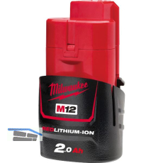 MILWAUKEE Akku / Ersatzakku M12 B2 Red Li-Ion 12 Volt / 2,0 Ah Red Li-Ion