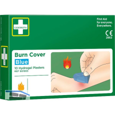 CEDERROTH Hydrogelpflaster Burn Cover blau 10 Pflaster 74 x 45 mm