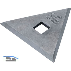 Farbkratzer Blatt dreikant aus Stahl zu Farbkratzergriff