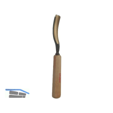 STUBAI Bildhauer-Stechbeitel geschliffen mit Holzheft Form 20 Breite 16 mm