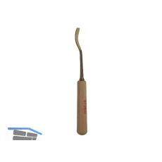 STUBAI Bildhauer-Stechbeitel geschliffen mit Holzheft Form 21 Breite 6 mm