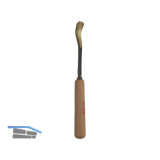STUBAI Bildhauer-Stechbeitel geschliffen mit Holzheft Form 28 Breite 2 mm