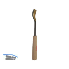 STUBAI Bildhauer-Stechbeitel geschliffen mit Holzheft Form 32 Breite 6 mm