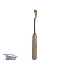 STUBAI Bildhauer-Stechbeitel geschliffen mit Holzheft Form 34 Breite 12 mm