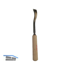 STUBAI Bildhauer-Stechbeitel geschliffen mit Holzheft Form 38 Breite 12 mm