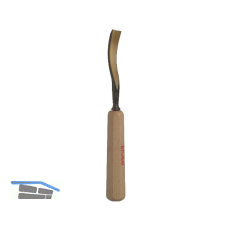 STUBAI Bildhauer-Stechbeitel geschliffen mit Holzheft Form 46 Breite 12 mm