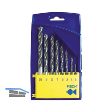 FISCH Holzspiralbohrer-Kassette 0120 Bohrer � 3-10 mm 8-teilig
