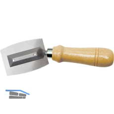 Furniers�ge beidseitig gezahnt mit gekr�pftem Griff Blattl�nge 75 mm