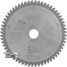 DEWALT Kreiss�geblatt HW � 216x2,6x30 mm Z60 Wechselzahn (WZ) negativ