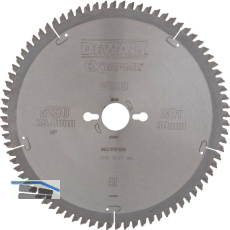 DEWALT Kreiss�geblatt HW � 250x3,0x30 mm Z80 Trapez/Flachzahn (TR/FZ) negativ