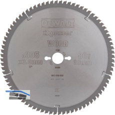 DEWALT Kreiss�geblatt HW � 305x3,2 30 mm Z80 Trapezzahn/Flachzahn (TR/FZ)negativ