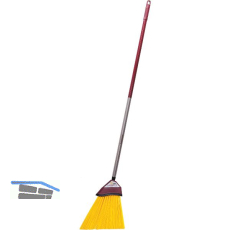 SONNECK Universalbesen 380 x 260 mm mit Kunststoffborsten und Stiel
