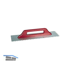 KAUFMANN Aufziehgl�tte (Schweizergl�tte) 500 x 130 mm rostfrei Zahnung 8 x 8 mm